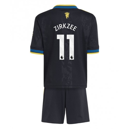 Manchester United Joshua Zirkzee #11 Replica Third Stadium Kit for Kids 2025-26 Short Sleeve (+ pants)